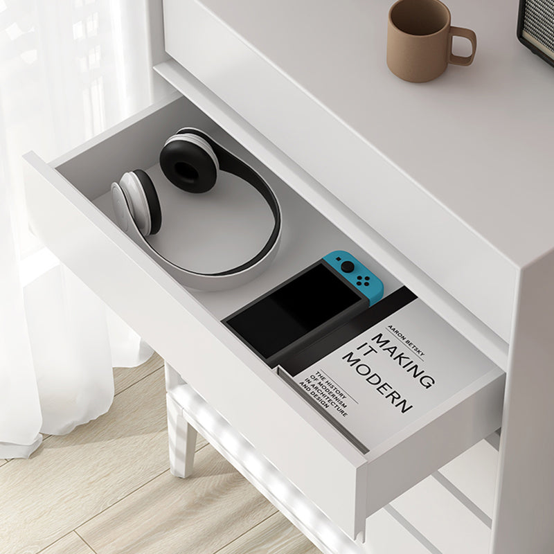 Moderno cassa di stoccaggio in legno verticale con cassetti a chiusura morbida per la casa