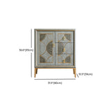 Cassa in legno di stoccaggio in stile glam con cassetti a chiusura morbida per la casa