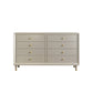 Glam Champagne Color Storage Chest with Soft-Close Drawers for Home