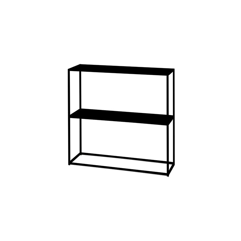 Contemporary Iron Console Accent Table with Shelves for Hall 31"L x 12"W x 33"H Black Clearhalo 'Console Tables' 'console_tables' 'Entry & Mudroom Furniture' 'furn' 'furn_console_tables' 'Furniture' 7829749