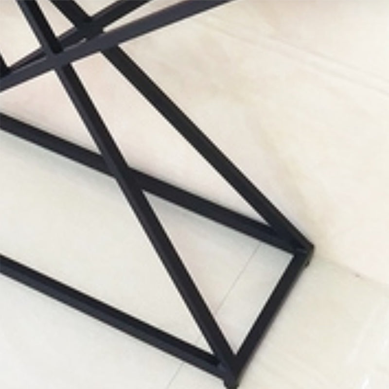 Contemporary Iron Console Accent Table with Shelves for Hall Clearhalo 'Console Tables' 'console_tables' 'Entry & Mudroom Furniture' 'furn' 'furn_console_tables' 'Furniture' 7829758