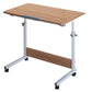 Modern Standing Desk Wooden Rectangular Writing Desk with Caster Wheel Light Wood Clearhalo 'furn' 'furn_office_desk' 'Furniture' 'Office Desks' 'Office Furniture' 'office_desk' 7829941