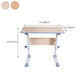 Modern Standing Desk Wooden Rectangular Writing Desk with Caster Wheel Clearhalo 'furn' 'furn_office_desk' 'Furniture' 'Office Desks' 'Office Furniture' 'office_desk' 7829959