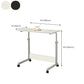 Modern Standing Desk Wooden Rectangular Writing Desk with Caster Wheel Clearhalo 'furn' 'furn_office_desk' 'Furniture' 'Office Desks' 'Office Furniture' 'office_desk' 7829963