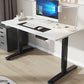 Contemporary Adjustable Height Computer Desk T-Shape Base Standing Desk Black White Clearhalo 'furn' 'furn_office_desk' 'Furniture' 'Office Desks' 'Office Furniture' 'office_desk' 7830033
