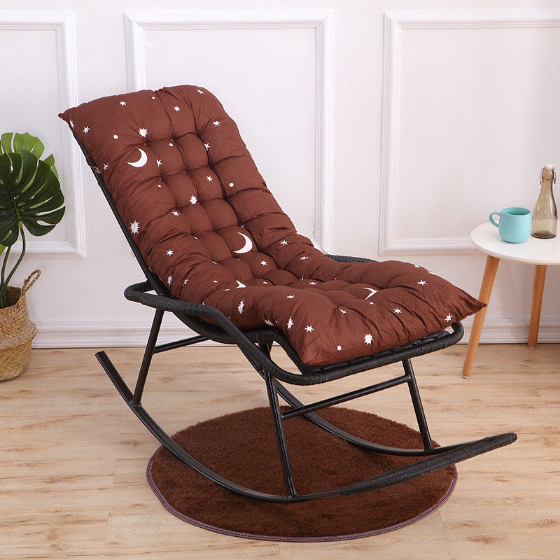 Mid Century Modern Style Rocking Chair Single Indoor Rocking Chair with Cushion Tan Clearhalo 'Chairs & Seating' 'furn' 'furn_rocking_chairs' 'Furniture' 'Living Room Furniture' 'Rocking Chairs' 'rocking_chairs' 7831017