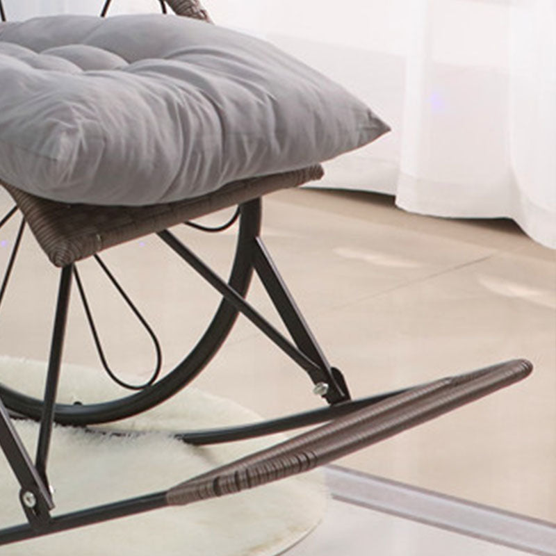Mid Century Modern Style Rocking Chair Single Indoor Rocking Chair with Cushion Clearhalo 'Chairs & Seating' 'furn' 'furn_rocking_chairs' 'Furniture' 'Living Room Furniture' 'Rocking Chairs' 'rocking_chairs' 7831030