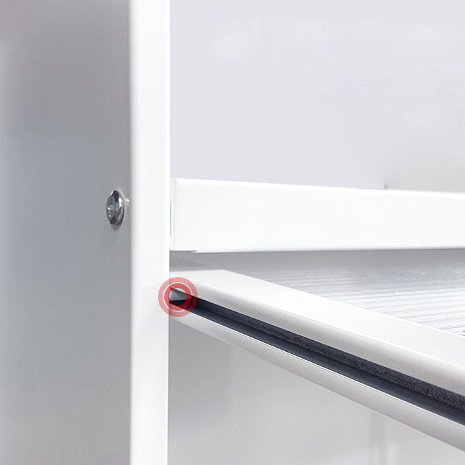 Babor de archivos de vidrio de vidrio moderno con almacenamiento de cerraduras para el hogar y la oficina