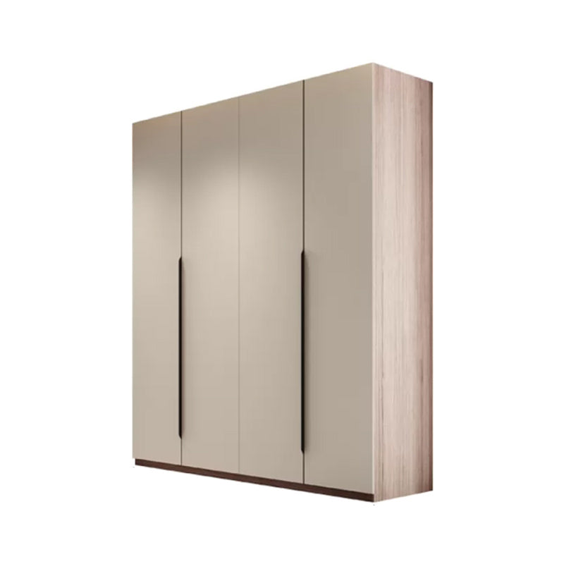Hinged Storage Cabinet Modern Wardrobe Armoire with Garment Rod Armoire Clearhalo 'Armoires & Wardrobes' 'armoires_wardrobes' 'Bedroom Furniture' 'furn' 'furn_armoires_wardrobes' 'Furniture' 7831151