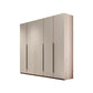 Hinged Storage Cabinet Modern Wardrobe Armoire with Garment Rod Armoire 79"L x 22"W x 79"H Clearhalo 'Armoires & Wardrobes' 'armoires_wardrobes' 'Bedroom Furniture' 'furn' 'furn_armoires_wardrobes' 'Furniture' 7831155