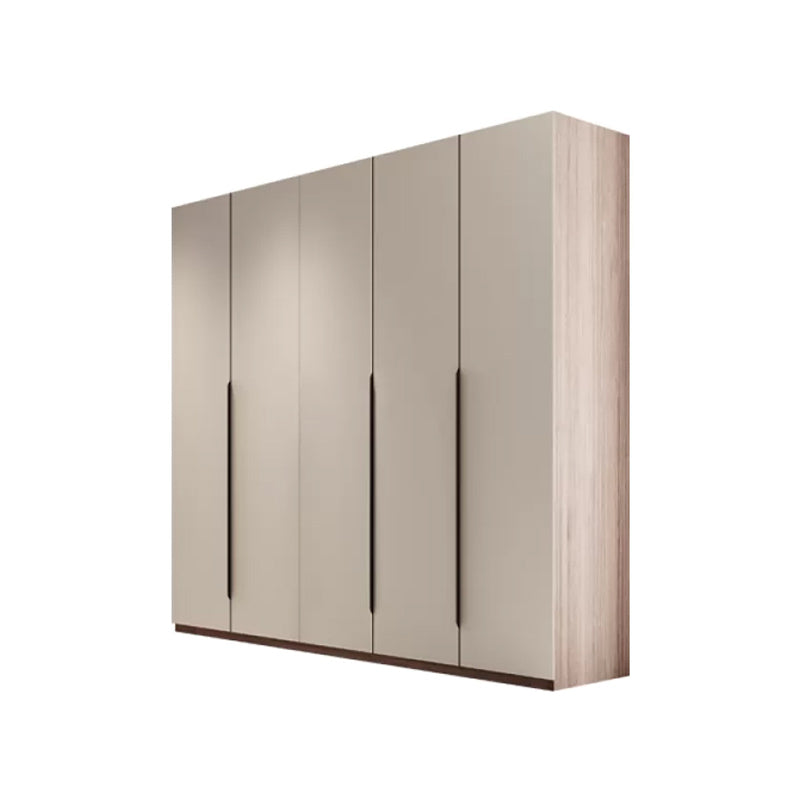 Hinged Storage Cabinet Modern Wardrobe Armoire with Garment Rod Armoire 79"L x 22"W x 79"H Clearhalo 'Armoires & Wardrobes' 'armoires_wardrobes' 'Bedroom Furniture' 'furn' 'furn_armoires_wardrobes' 'Furniture' 7831155