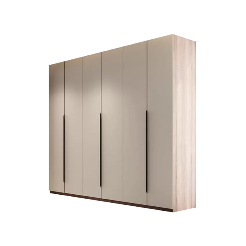 Hinged Storage Cabinet Modern Wardrobe Armoire with Garment Rod Armoire Clearhalo 'Armoires & Wardrobes' 'armoires_wardrobes' 'Bedroom Furniture' 'furn' 'furn_armoires_wardrobes' 'Furniture' 7831156
