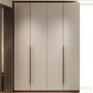 Hinged Storage Cabinet Modern Wardrobe Armoire with Garment Rod Clearhalo 'Armoires & Wardrobes' 'armoires_wardrobes' 'Bedroom Furniture' 'furn' 'furn_armoires_wardrobes' 'Furniture' 7831157