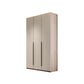 Hinged Storage Cabinet Modern Wardrobe Armoire with Garment Rod Armoire 47"L x 22"W x 94.5"H Clearhalo 'Armoires & Wardrobes' 'armoires_wardrobes' 'Bedroom Furniture' 'furn' 'furn_armoires_wardrobes' 'Furniture' 7831158