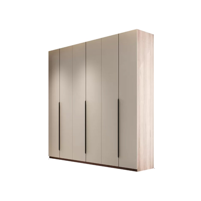 Hinged Storage Cabinet Modern Wardrobe Armoire with Garment Rod Armoire Clearhalo 'Armoires & Wardrobes' 'armoires_wardrobes' 'Bedroom Furniture' 'furn' 'furn_armoires_wardrobes' 'Furniture' 7831163