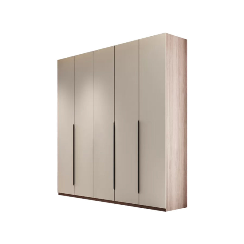 Hinged Storage Cabinet Modern Wardrobe Armoire with Garment Rod Armoire 79"L x 22"W x 94"H Clearhalo 'Armoires & Wardrobes' 'armoires_wardrobes' 'Bedroom Furniture' 'furn' 'furn_armoires_wardrobes' 'Furniture' 7831164