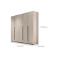 Hinged Storage Cabinet Modern Wardrobe Armoire with Garment Rod Clearhalo 'Armoires & Wardrobes' 'armoires_wardrobes' 'Bedroom Furniture' 'furn' 'furn_armoires_wardrobes' 'Furniture' 7831183