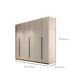 Hinged Storage Cabinet Modern Wardrobe Armoire with Garment Rod Clearhalo 'Armoires & Wardrobes' 'armoires_wardrobes' 'Bedroom Furniture' 'furn' 'furn_armoires_wardrobes' 'Furniture' 7831185