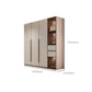 Hinged Storage Cabinet Modern Wardrobe Armoire with Garment Rod Clearhalo 'Armoires & Wardrobes' 'armoires_wardrobes' 'Bedroom Furniture' 'furn' 'furn_armoires_wardrobes' 'Furniture' 7831195