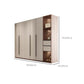 Hinged Storage Cabinet Modern Wardrobe Armoire with Garment Rod Clearhalo 'Armoires & Wardrobes' 'armoires_wardrobes' 'Bedroom Furniture' 'furn' 'furn_armoires_wardrobes' 'Furniture' 7831197