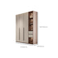 Hinged Storage Cabinet Modern Wardrobe Armoire with Garment Rod Clearhalo 'Armoires & Wardrobes' 'armoires_wardrobes' 'Bedroom Furniture' 'furn' 'furn_armoires_wardrobes' 'Furniture' 7831200