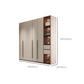 Hinged Storage Cabinet Modern Wardrobe Armoire with Garment Rod Clearhalo 'Armoires & Wardrobes' 'armoires_wardrobes' 'Bedroom Furniture' 'furn' 'furn_armoires_wardrobes' 'Furniture' 7831202