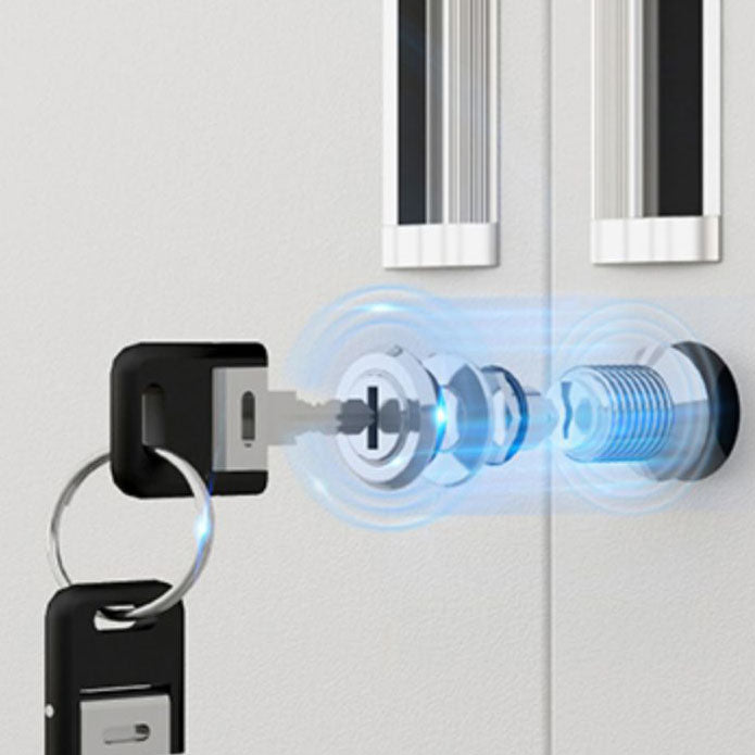 Babor de archivos de metal moderno con almacenamiento de cerraduras para el hogar y la oficina