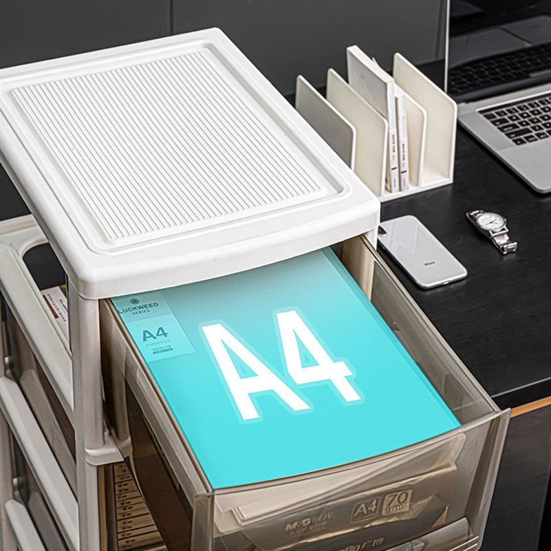 Archivo de acrílico moderno con cajones para el hogar y la oficina