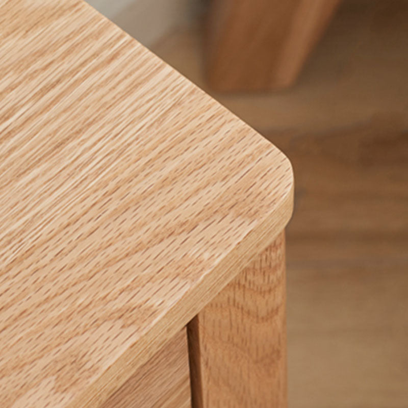 Armoire de chevet en bois scandinave ouverte rangement avec étagère pour chambre à coucher