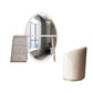 Moderne avec tiroir chambre miroir métallique avec coiffeuse tabouret