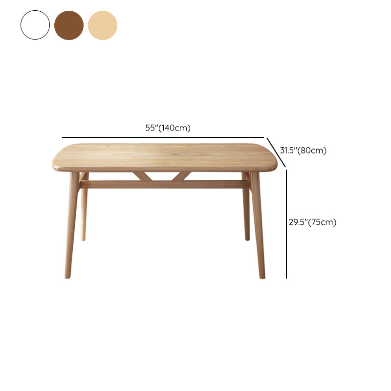 Contemporary Rectangular Dining Table with Legs for 2-4 People Clearhalo 'Dining Tables & Seating' 'Dining Tables' 'dining_table' 'furn' 'furn_dining_table' 'Furniture' 'Kitchen & Dining Furniture' 7836920