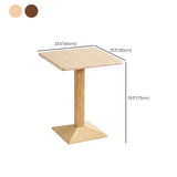 Contemporary Round and Wooden Square Dining Table for 2 People Clearhalo 'Dining Tables & Seating' 'Dining Tables' 'dining_table' 'furn' 'furn_dining_table' 'Furniture' 'Kitchen & Dining Furniture' 7836966