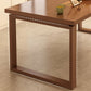 Modern Rectangular Wood Dining Table with Solid Wood Legs for Living Room