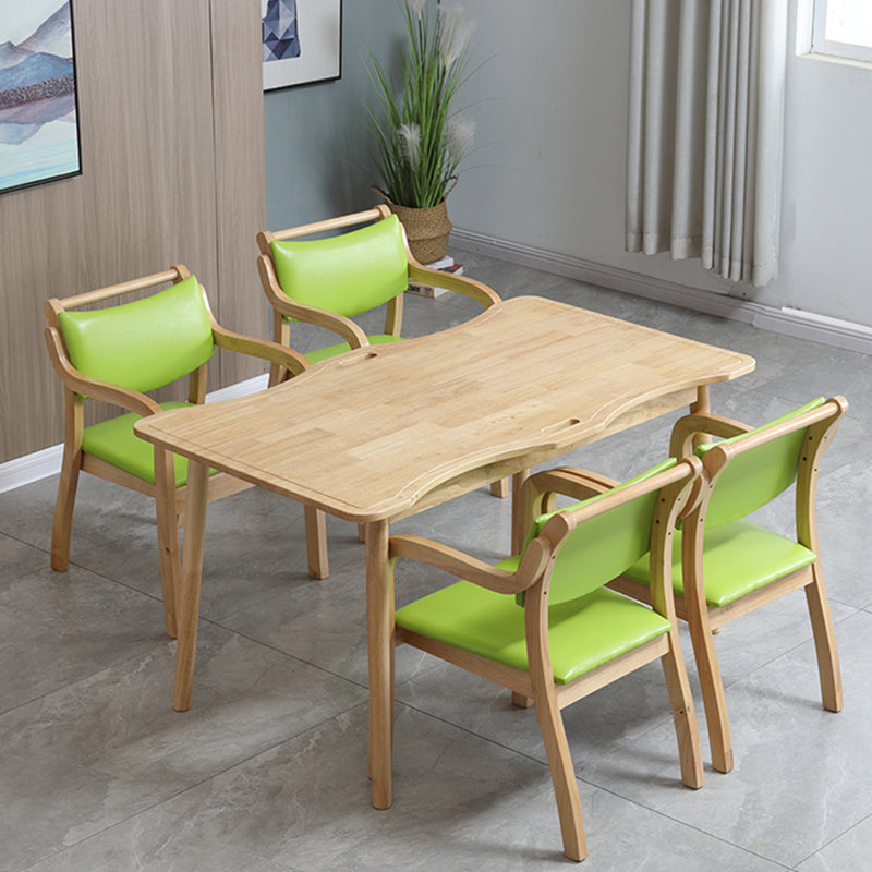 1/3/5 pezzi tavolo da pranzo in stile moderno e sedia set con legno massiccio