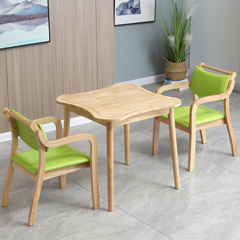 1/3/5 pezzi tavolo da pranzo in stile moderno e sedia set con legno massiccio