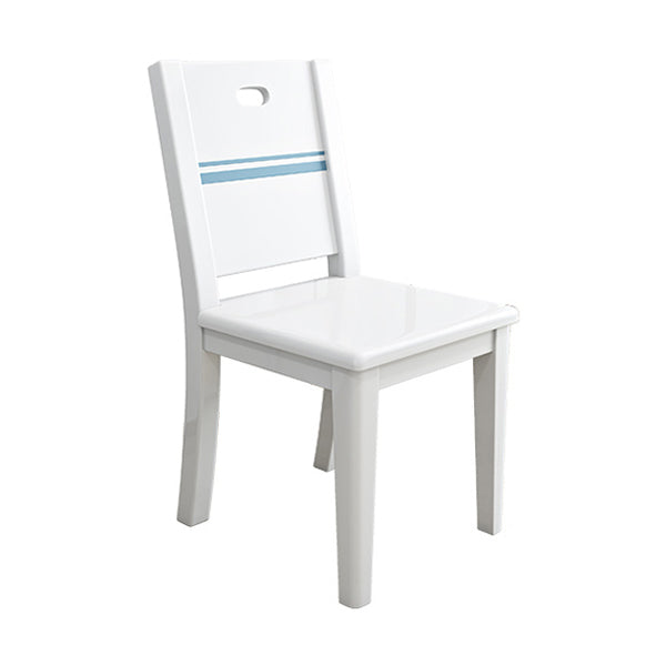 1/5/7 pezzi tavolo da pranzo e sedia set con legno massiccio e in bianco