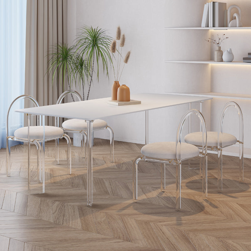 1/4/5/6/7 pezzi Presentazione da pranzo e tavolo set in bianco per la casa