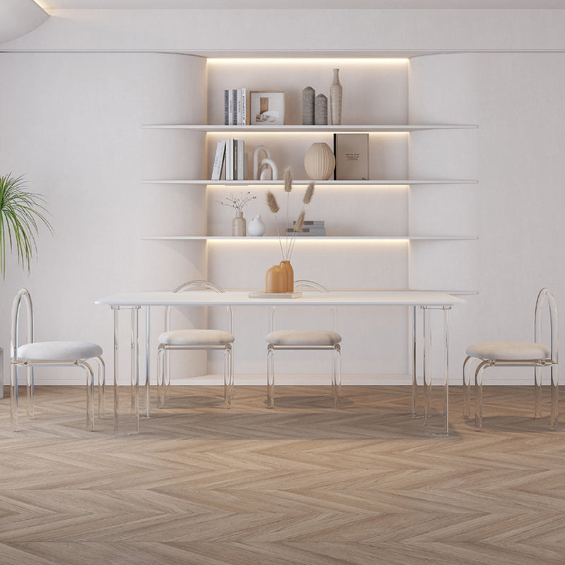 1/4/5/6/7 pezzi Presentazione da pranzo e tavolo set in bianco per la casa