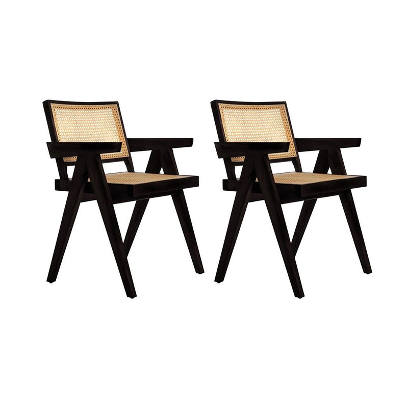 Moderno set da pranzo 1/2/3 PC con tavolo in legno di quercia e sedie in legno