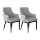 Sedia da pranzo in stile contemporaneo imbottito con gambe metalliche