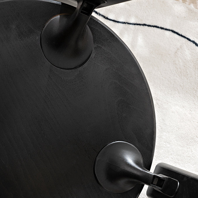 Zeitgenössischer Stil Offener Rücken mit massivem Holz, stapelbarem Essneitenstuhl für Zuhause