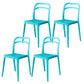 Contemporary Style Open Back Plastic Dining Side Chair for Home Use