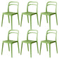 Contemporary Style Open Back Plastic Dining Side Chair for Home Use