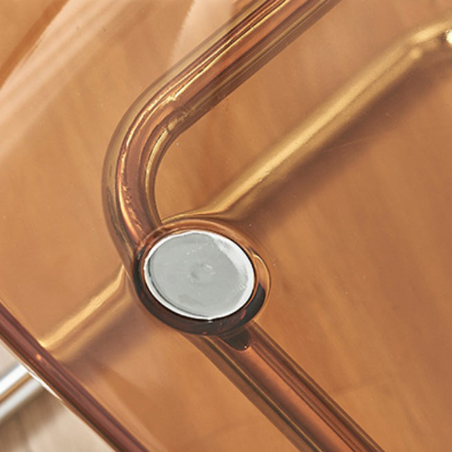 Silla lateral de comedor de la espalda acrílica de estilo contemporáneo para el hogar