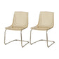 Contemporary Style Acrylic Low Back Dining Side Chair for Home