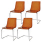 Contemporary Style Acrylic Low Back Dining Side Chair for Home