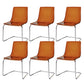 Contemporary Style Acrylic Low Back Dining Side Chair for Home