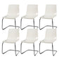 Contemporary Style Acrylic Low Back Dining Side Chair for Home