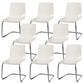 Contemporary Style Acrylic Low Back Dining Side Chair for Home