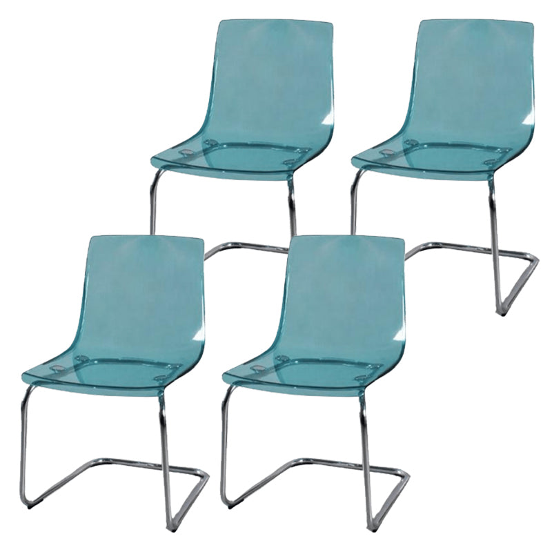 Chaise latéral de style contemporain en acrylique Low Back pour la maison